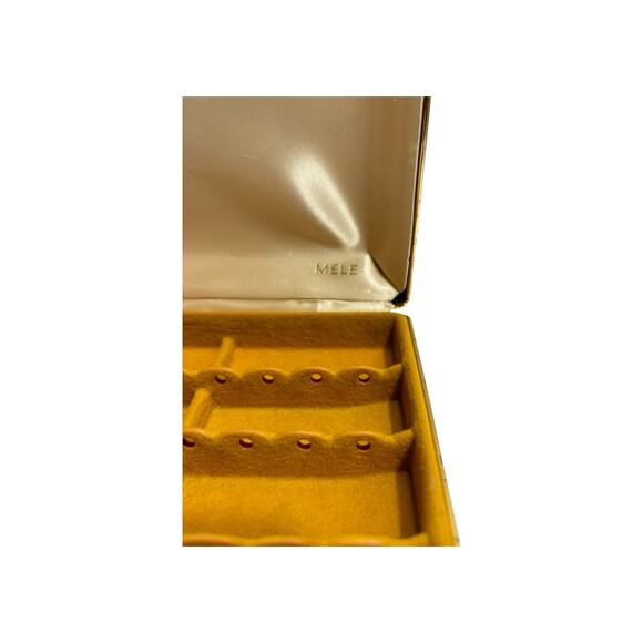 1960s MELE Jewelry Case Travel Box Clamshell - Picture 3 of 14